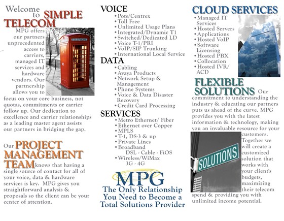 Rebranding MPG Management: Brochure